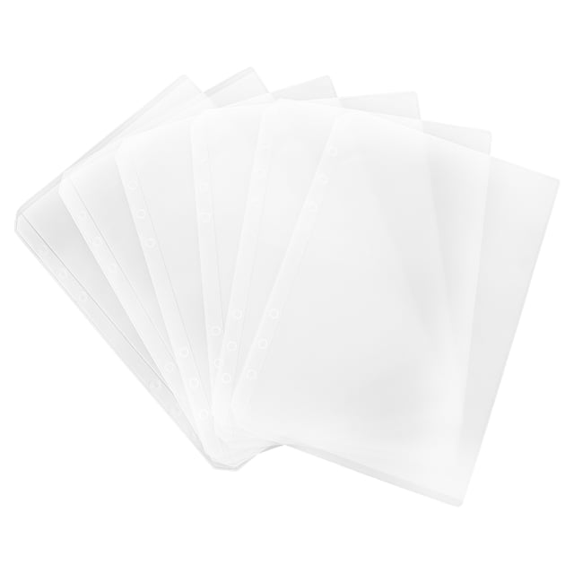 MasteelfCA 6Pcs Storage Bags Ticket Bags Name Card Puller Bags Loose-leaf Travel Storage Bags