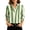 Green, variant on 3/4 Sleeve Plaid Blouses Collar Dressy Casual Shirts Daily Fashion Loose Fit Tops