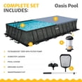 thumbnail image 3 of Funsicle 24 Ft Oasis Designer Lap Above Ground Pool with Pump, Rectangular Frame, 3 of 12