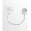 Crushed Crystal Pacifier Clip with Swarovski Crystals