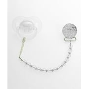 Crushed Crystal Pacifier Clip with Swarovski Crystals