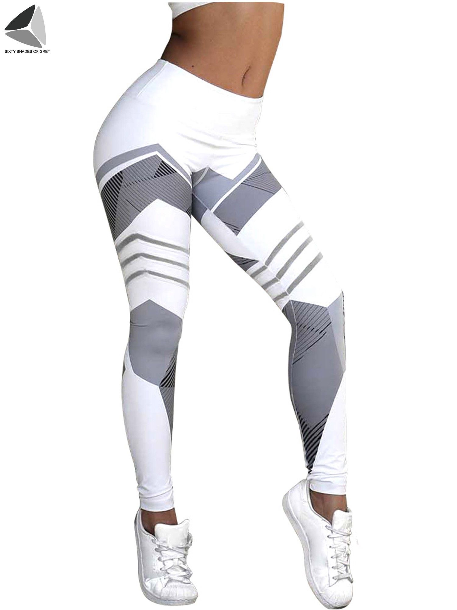 Sixtyshades Women High Waist Yoga Leggings 3D Printed Butt Lifting Tight  Pants For Sport Gym Workout Fitness (XL, White) - Walmart.com