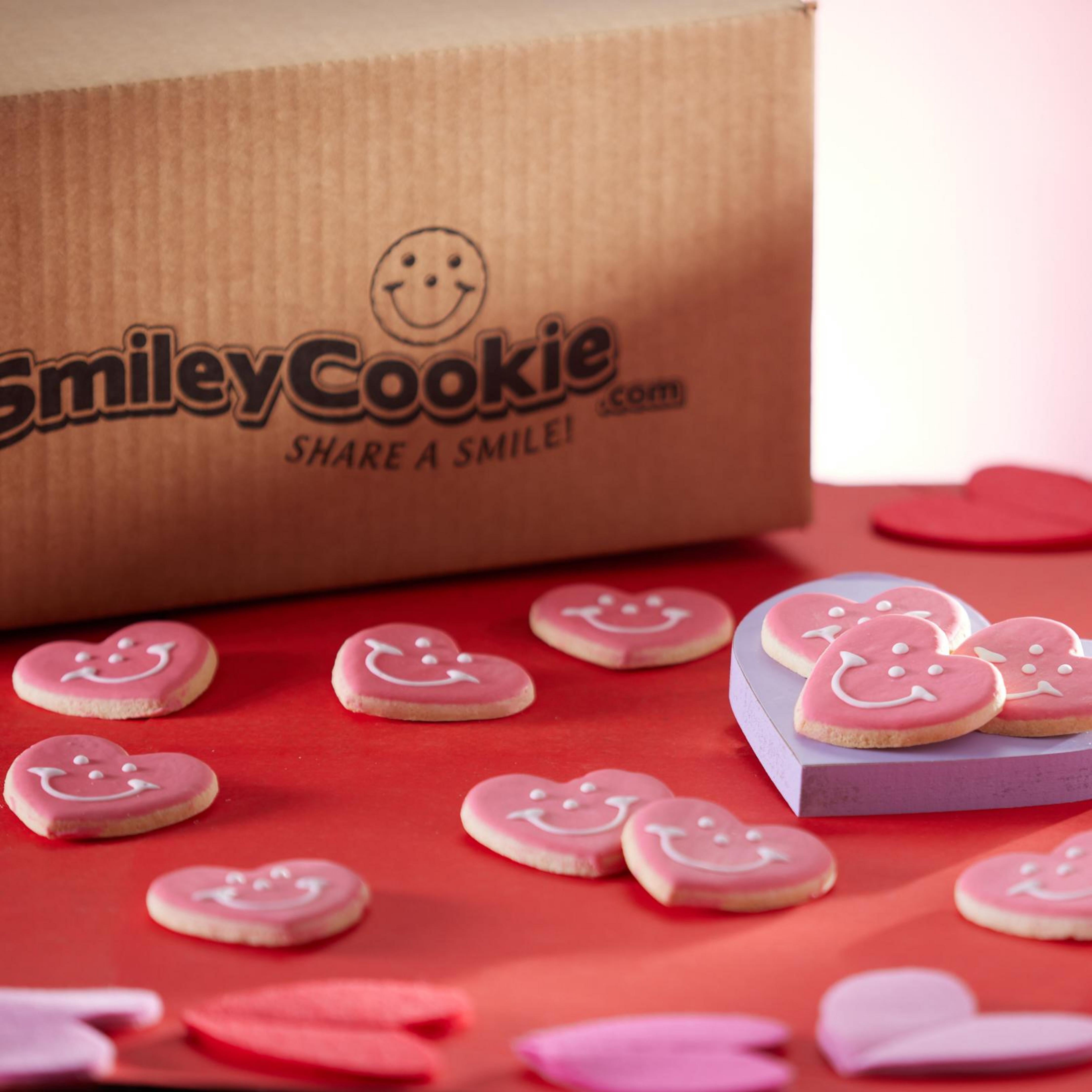 Smiley®  Cookie Mini Heart-Shaped Sugar Cookies, 50 Count