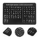 thumbnail image 2 of GOOHOCHY Tablero de alfabeto braille con puntos en relieve, números y puntuación, tablero de aprendizaje de letras para principiantes, ayuda didáctica para niños ciegos, color negro, 2 of 8