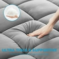 thumbnail image 7 of Extra Thick Twin Size Mattress Pad with 900GSM Down Alternative Fill, Washable Mattress Cover with Deep Pocket,Gray, 7 of 7