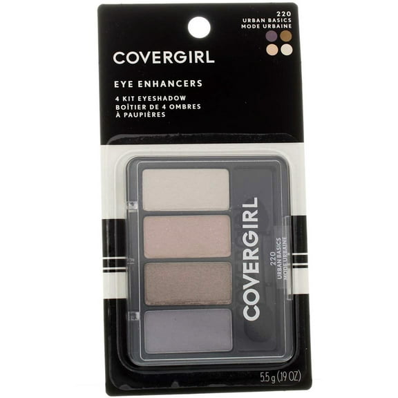 CoverGirl Eye Enhancers 4 Kit Shadow, Urban Basics [220] 1 ea (Pack of 2)