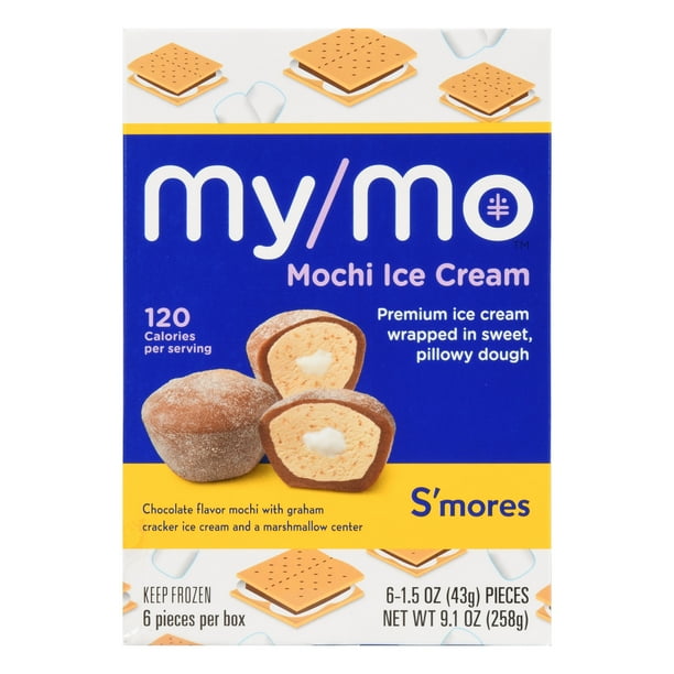 Download My/Mochi S'mores Premium Mochi Ice Cream, 6 - 1.5oz Pieces ...