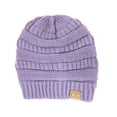 thumbnail image 1 of Gravity Threads Knit Soft Stretch Beanie Cap, Violet, 1 of 1
