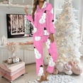 thumbnail image 2 of Women's Lounge Sets – Comfortable Cotton Pajama Sets, Cozy Sleepwear for Relaxing Evenings Women's Christmas Themed Printed Long Sleeve Pajama Set Festive Loungewear For Cozy Holidays, 2 of 5