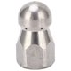 thumbnail image 1 of Boquilla para lavadora de alta presión de 5000PSI, boquilla de limpieza para dragado de tuberías, boquilla de chorro de acero inoxidable, cabeza esférica delantera, 1 trasera, 6 agujeros G1/4 pulgadas, 1 of 12