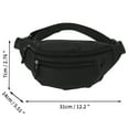 thumbnail image 3 of Unique Bargains 1 Pc Fanny Pack Zipper Design Waist Bag Black, 3 of 6