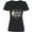 AB-Black, variant on Inktastic Ohio Strong with State Silhouette and Pink Flowers Women's V-Neck T-Shirt