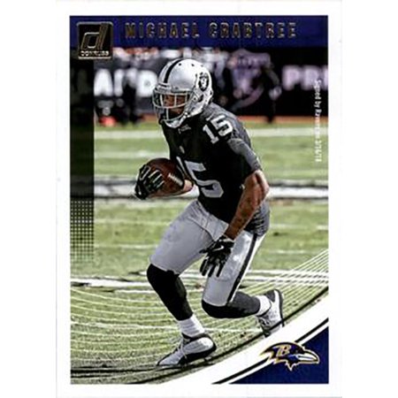 Michael Crabtree Football - Michael Crabtree 2018 Donruss Football 48 Card Lot Baltimore Ravens #218