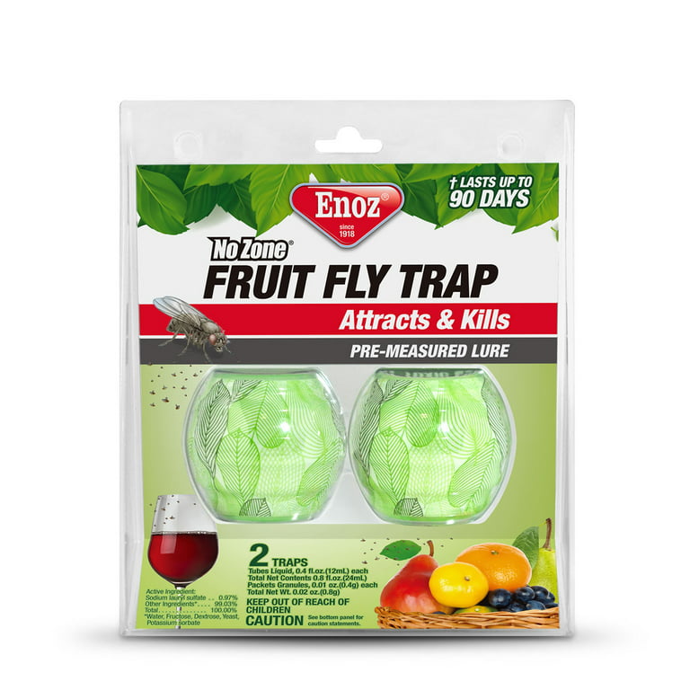 Enoz Nozone Ready-to-Use Fruit Fly Trap - 2 ct pkg