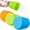 Sky Blue, Light Green, Orange, variant on RVKXHD 3 Pieces Portable Outdoor Shower, Bottle Attachment Outdoor Water Sprayer Accessory, Works with Most Plastic Water, Soda Bottles from 16 oz to 2 Liters (Sky Blue, Light Green, Orange)
