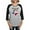 Heather/Black, variant on CafePress - Bull Skull Born Texas Long Sleeve T Shirt - Womens Baseball Tee