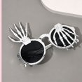 thumbnail image 4 of WD-Forest Novelty Skeleton Hand Sunglasses, Party Prop Eyewear, Halloween Glasses with Metallic Colors for Festivals Party, 4 of 5