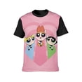 thumbnail image 3 of The Powerpuff Girls Shirts Men's Short Sleeve Printed T-Shirt Graphic Comfortable Tee Tops Summer Blouse L, 3 of 5