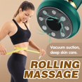 thumbnail image 6 of Handheld Cellulite Massager, Body Sculpting Machine, Rechargeable & Cordless Anti-Cellulite Massager, Stomach Fat Massager, Massage Abdominal Belly Thighs Butt Neck at Home (Green), 6 of 7