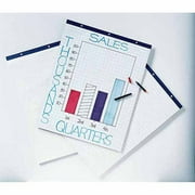 School Smart 1 inch Ruled Easel Pad, 16 lb, 27" x 34", White, 50 Sheets