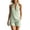 Green, variant on Womens Striped 2 Piece Sets - Halter V Neck Sleeveless Top Elastic Matching Shorts Summer Travel Outfits (S, Green)