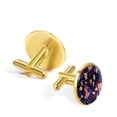 thumbnail image 3 of Flag Plants Elegant Dress Shirt Cufflinks Set Made of Stainless Steel for Formal Occasions, 3 of 6