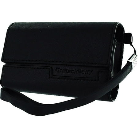 Blackberry Horizontal Leather - Pouch for cell phone - leather - black - for BlackBerry 8800, 8820, 8830; Curve 8300, 8310, 8320, (Best Blackberry Model For Business)