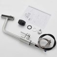 thumbnail image 3 of Black Waterfall Kitchen Faucet, Kitchen Mixer Tap with Pull-Out Sprayer and 3 Flow Settings, 360 Rotating Retractable Kitchen Sink Faucet in Brushed N, 3 of 5