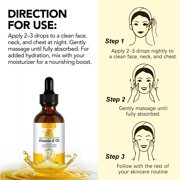 Aliver Vitamin E Oil for Skin, Face, Hair, Body, 75,000 IU, Moisturizing and Firming Skin, 2.02 fl.oz (2Pack)