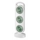 thumbnail image 1 of Triple Turbine Design Fan USB Charging Desktop Fan White and Green, 1 of 5
