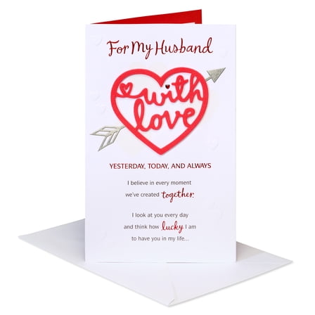 American Greetings Valentine's Day Card for Husband (Heart and Soul)