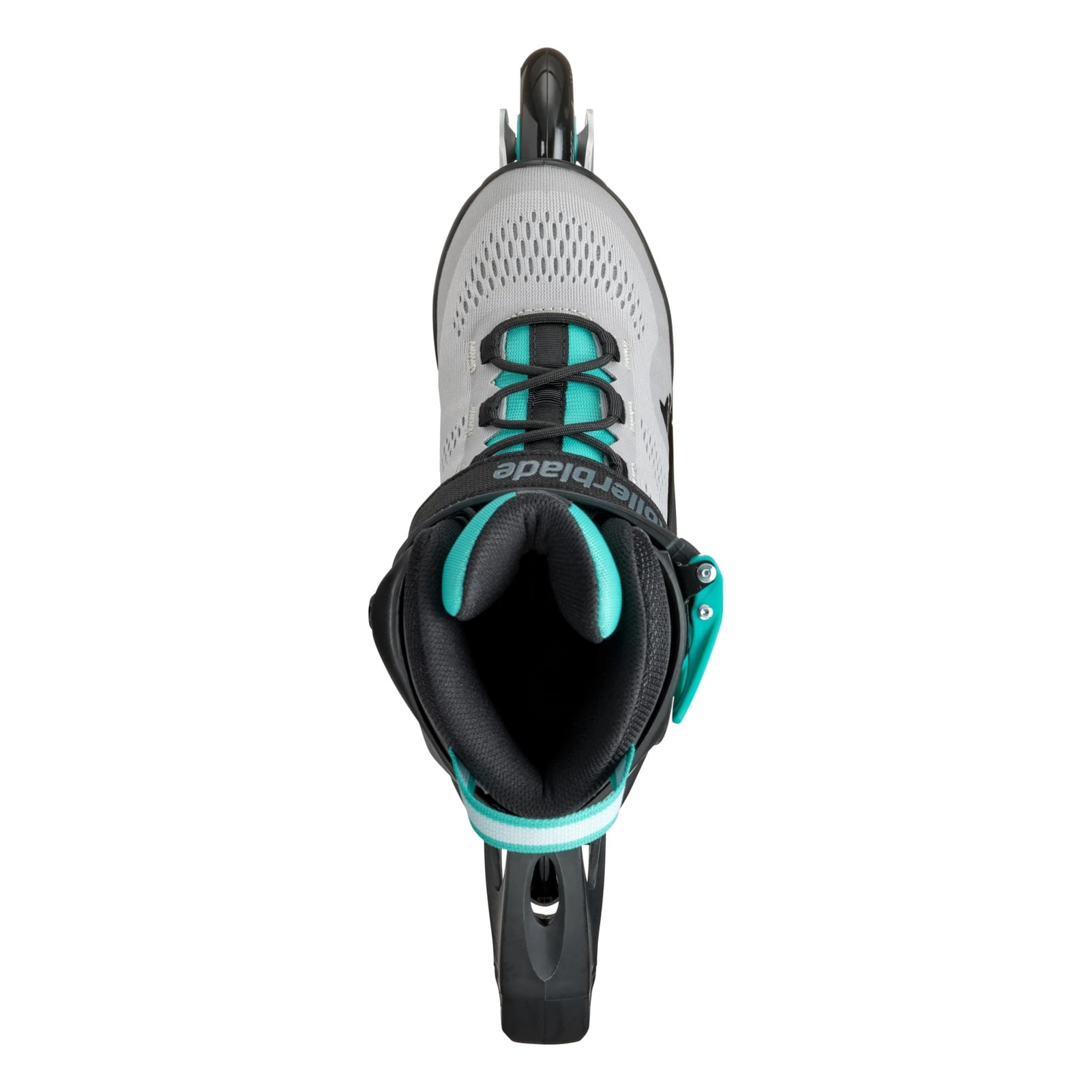 ROLLERBLADE Adult Female Macroblade 80 Inline Skates, Color: Gray/Teal Blue, Size: 9/9.5
