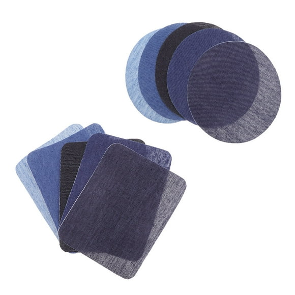 Luxshiny 1Jgo Par De Parches Para Codo Decorativos En Tela Azul Para Chaquetas Y Jeans