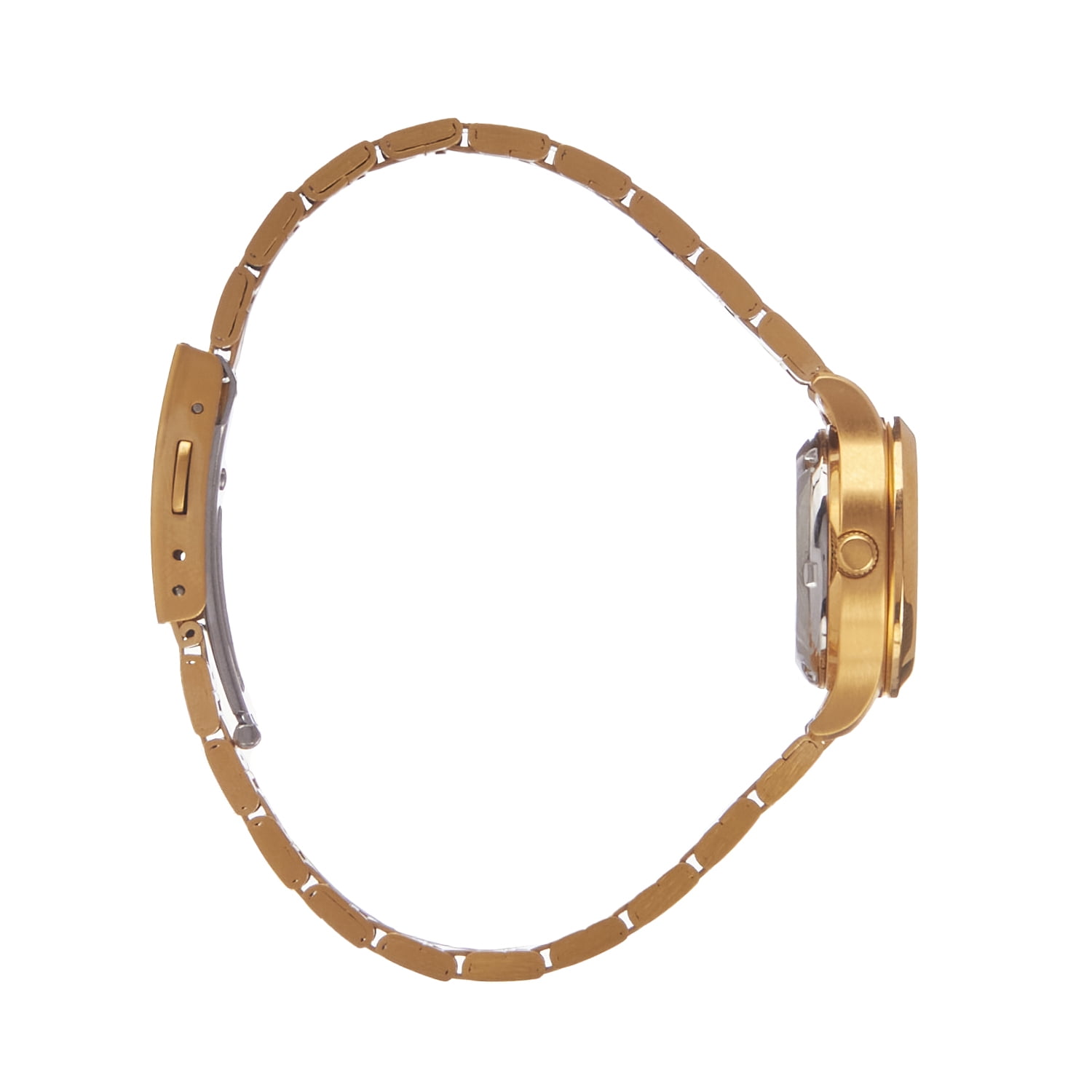 Seiko 5 Classic Gold Tone Stainless Steel Black Dial 21