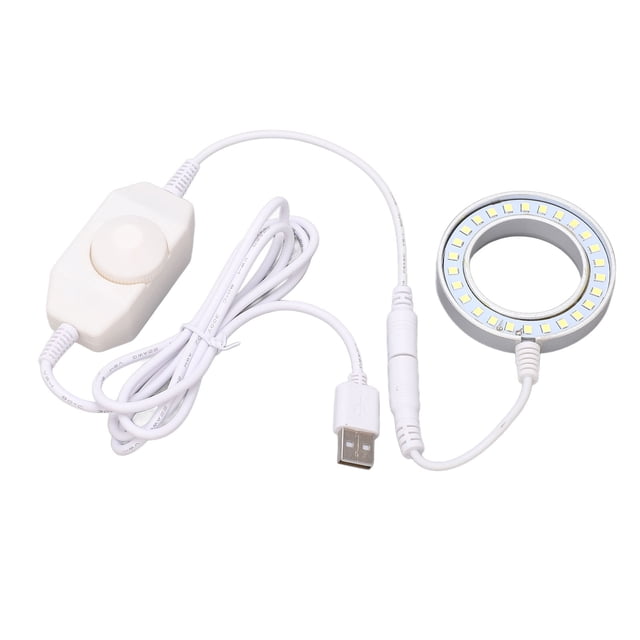Anillo de luz ajustable para cámara industrial, Anillo de luz LED Anillo de luz LED ajustable Luz de anillo de microscopio estéreo Artesanía superior