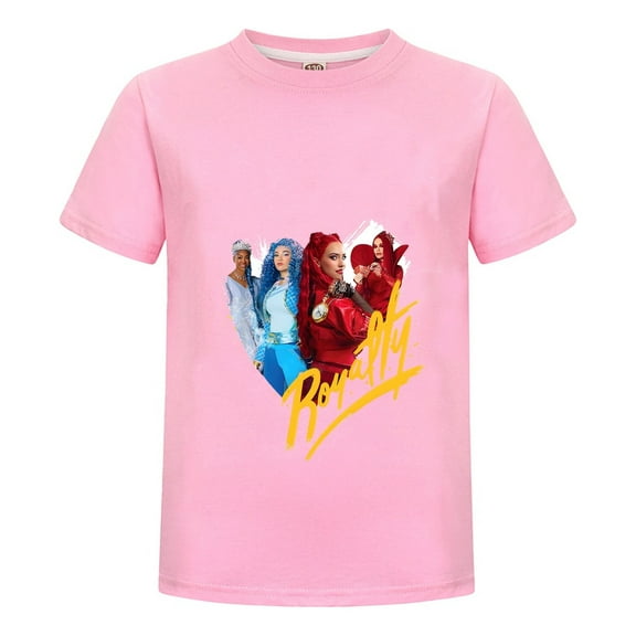 Red Princess T-Shirt for Kids – Descendants 4 Top for Boys and Girls