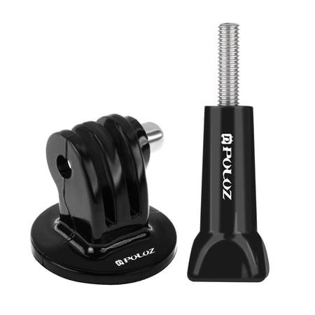 QKOO Camera Tripod Mount Adapter with Long Screw for GoPro, Insta360, DJI and Other Action
