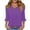 Purple, variant on Women's Spring Tops Womens Shirts Spring Trendy Tops for Women 3/4 Sleeve Blouses Spring Work New Arrivals