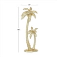 thumbnail image 4 of 7" x 16" Gold Polyresin Palm Tree Sculpture, by DecMode, 4 of 11