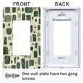 thumbnail image 3 of Yayeee Rocker Switch Wall Plate 1-Gang 4.6"x2.9" Home Decorative Outlet Cover, Green Geometric, 3 of 6