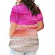 thumbnail image 3 of Fiudx Liquidación de Ahorros de Verano Blusas de Talla Grande para Mujer, Blusa con Cuello En V, Blusa Informal Holgada de Manga Corta de Verano, 3 of 5
