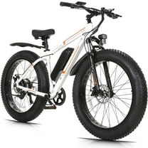 Elifine 26"x4.0 Fat Tire Electric Bike, 624Wh Battery, 48V 500W Ebike Electric Mountain Bike, Cruise Control Mode, Adult E Bikes for Men, LCD Meter, 7-Speed Snow Bike Beach E-Bike for Adults UL2849