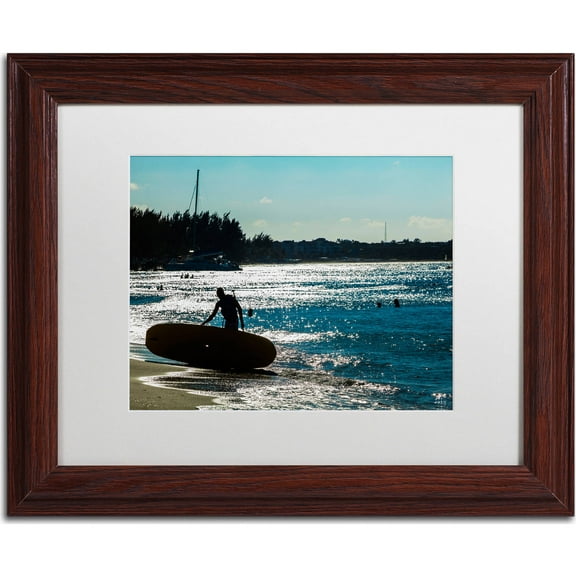 Trademark Fine Art "Provo Boarding" Canvas Art by Yale Gurney, White Matte, Wood Frame