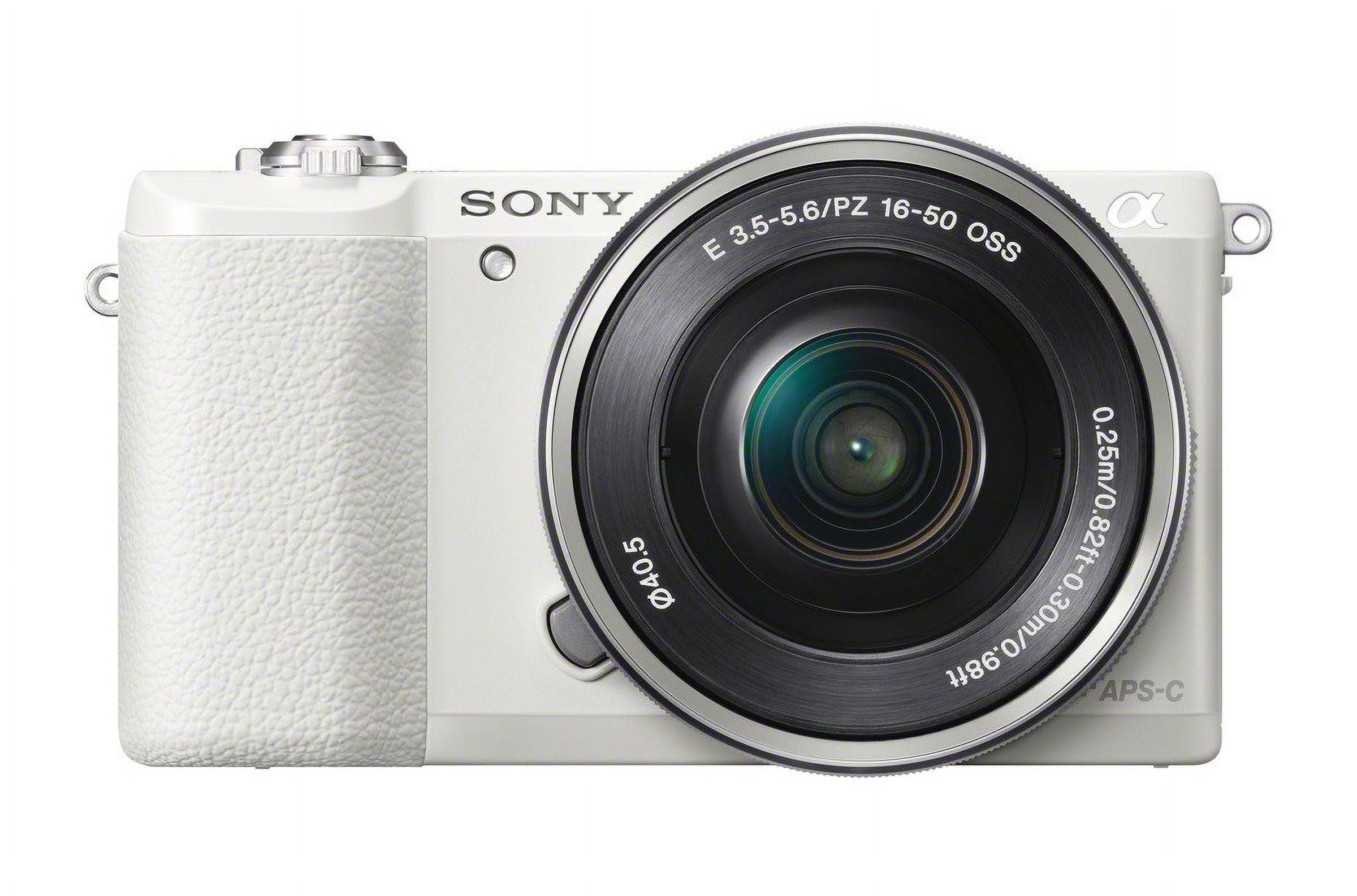 SONY α5100 ホワイト + E 16-50mm Sony a5100 16-50mm Mirrorless Digital Camera with 3-Inch Flip Up