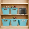 thumbnail image 4 of Koomade Set of (4) Storage Boxes Medium Plastic Storage Bin, 12 in x 8.5 in x 7 in, 4 of 7