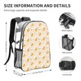 thumbnail image 4 of Gaeub Squirrel And Leaves Print Clear Backpack ,Clear Transparent Backpack, PVC Bag with Side Pockets,for Concert, Beach, Work, Travel & Sporting, 4 of 7