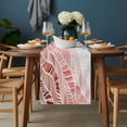 thumbnail image 2 of Ombre Orange Blue Table Runner - 90 Inch Long, Kitchen Dining Table Runner Dresser Scarves, Summer Coastal Ocean Sea Beach Wave Farmhouse Decor for Coffee Tables Wedding Party Banquet, 2 of 8