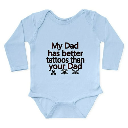 

CafePress - My Dad Has Better Tattoos Than Your Dad Body Suit - Long Sleeve Infant Bodysuit