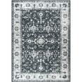 thumbnail image 2 of Wondo Boho Vintage 4x6 Feet Area Rug Low-Pile Soft Stain-Resistant Carpet for Living Room, Bedroom, Dining Room Black with Non-Slip Backing, 2 of 8