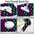 thumbnail image 3 of Neon Paw 16x24 Flannel Bath Mat for Bathroom, Anti-Slip Backing Soft Bathroom Rug, Washable Water Absorbent Mat, 3 of 9
